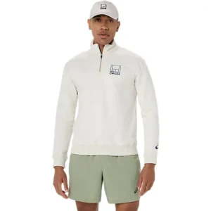 Asics Court Core Graphic Half Zip Sweatshirt ΑΝΔΡΙΚΗ ΜΠΛΟΥΖΑ